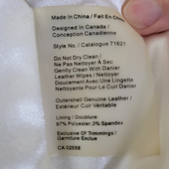 Danier Womens Mustard Yellow Leather Moto Jacket - Picture 9 of 10